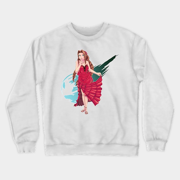 Aerith's Dress Crewneck Sweatshirt by zeocloud